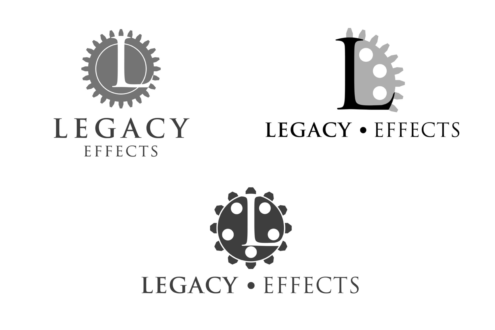 Legacy Effects Logo pitch designs 2 Bodin Sterba Design