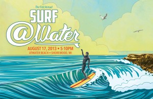 Surf @Water postcard