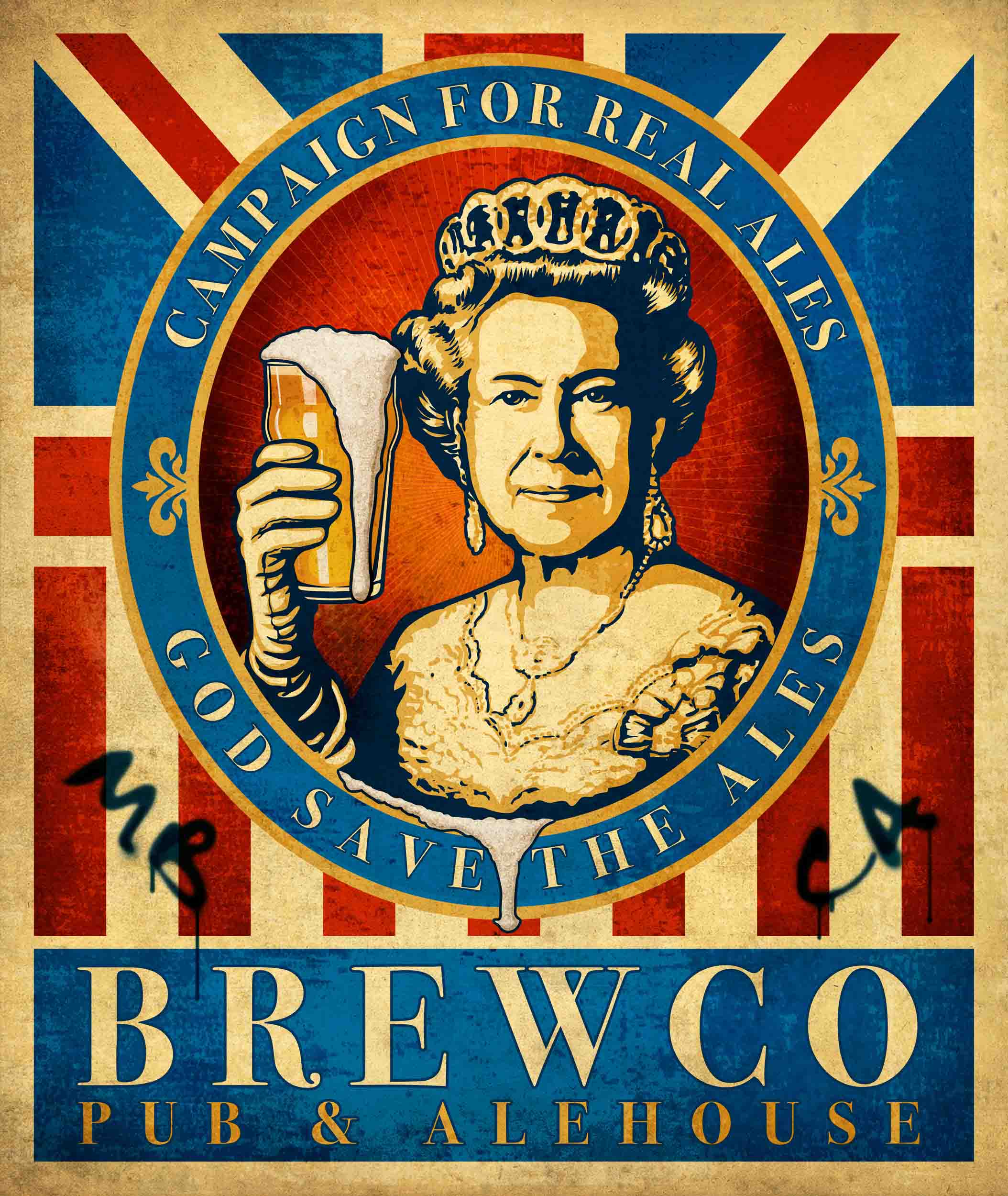 Brewco God Save the Ales poster.
