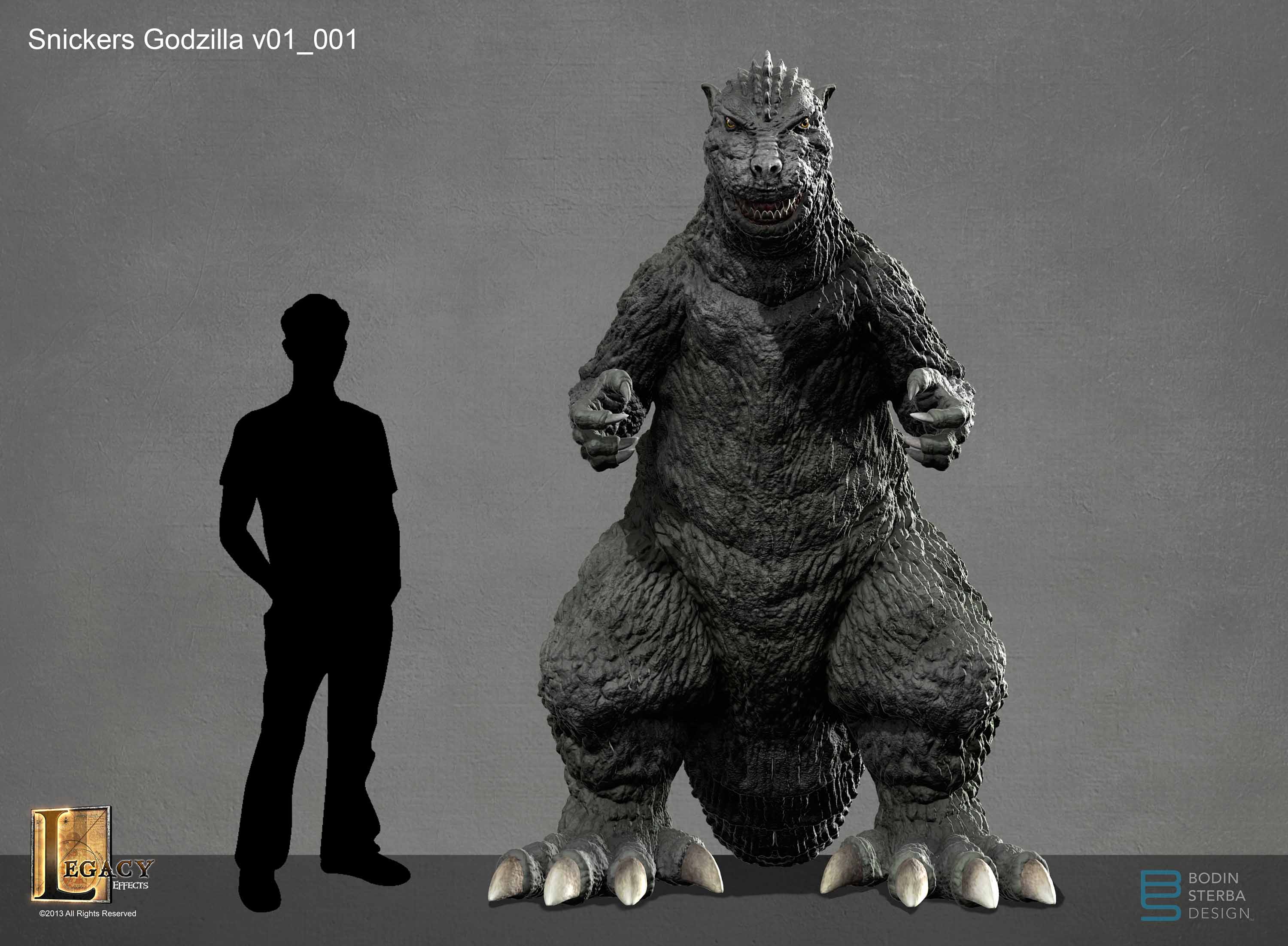 Snickers Godzilla design- front