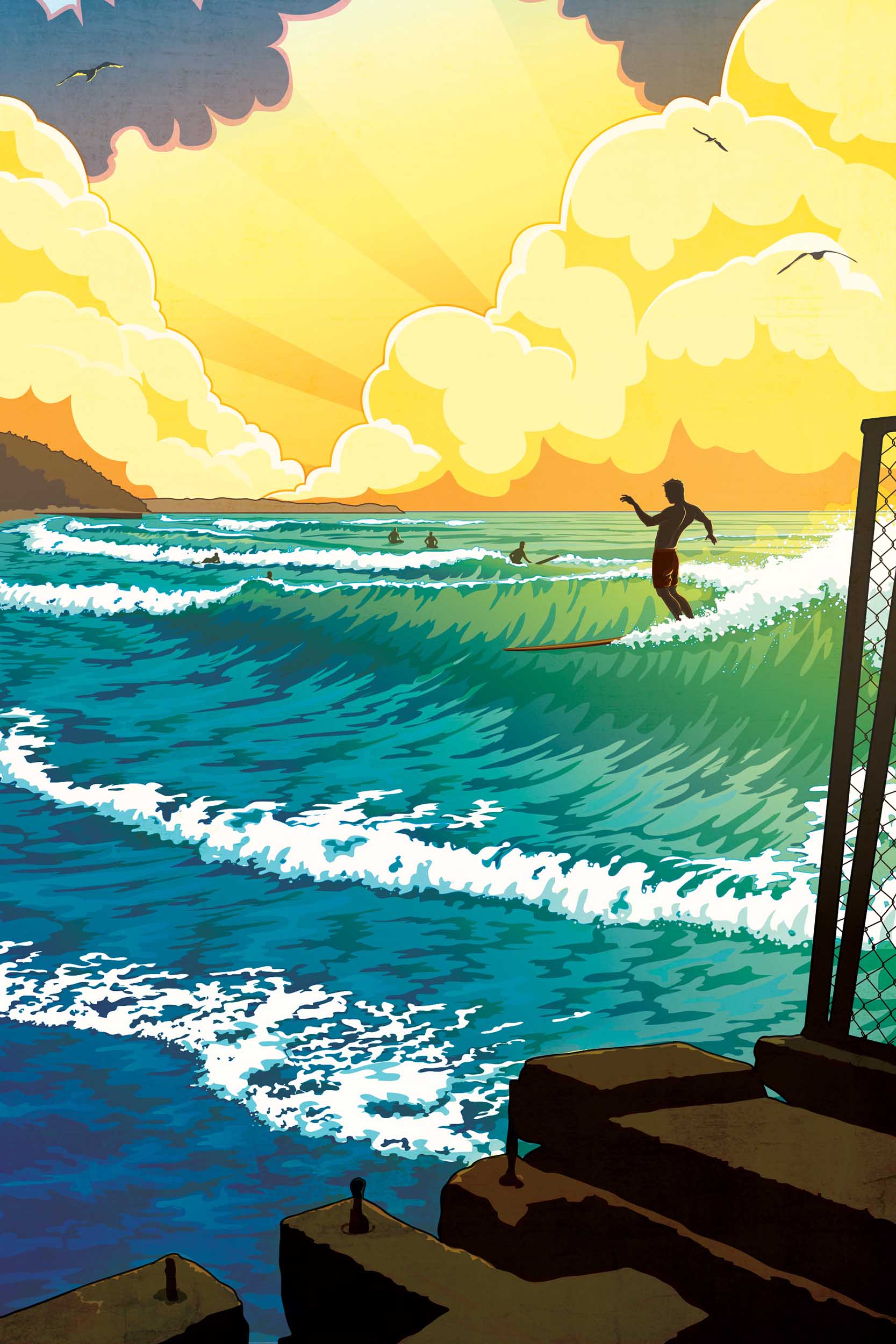 2nd annul Surf @water illustration