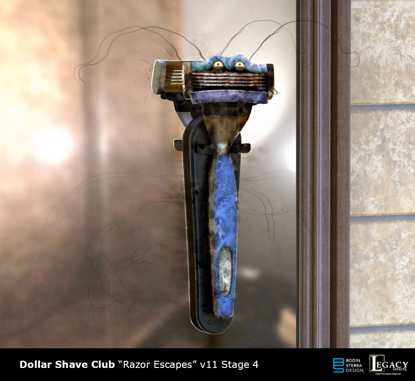 Dollar Shave Club "Razor Escapes" design
