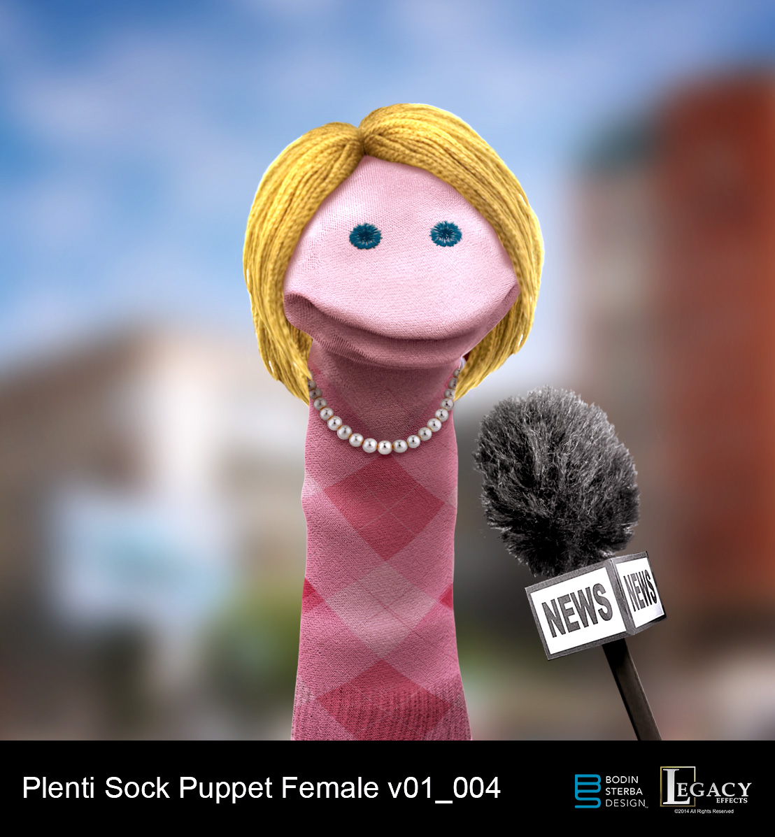 Plenti Sock Puppet design
