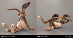 FedEx "Tortoise & the Hare" hare poses