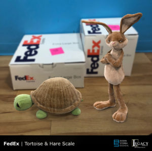 FedEx "Tortoise & the Hare" character designs