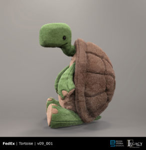 FedEx "Tortoise & the Hare" prelim tortoise design