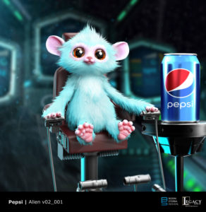 Pepsi "The Encounter" preliminary alien design